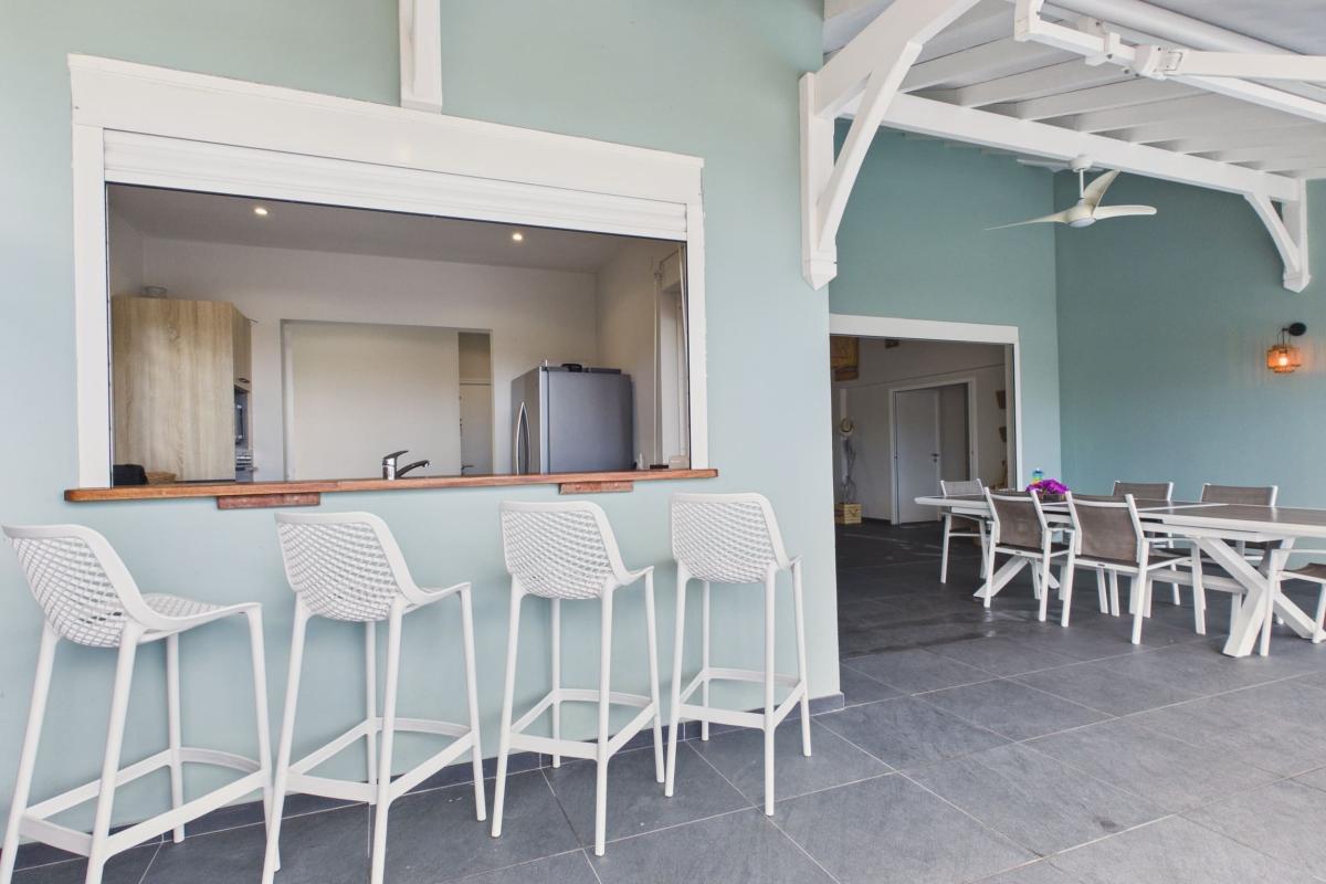 Location villa martinique 12 personnes 4 chambres - comptoir bar